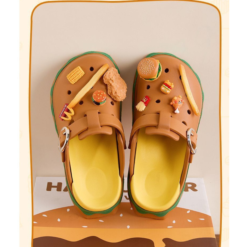 Funny Hamburger Summer Slipper - Summer Clothing Wraps review and price