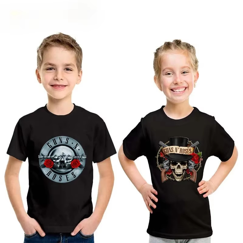 Gun N Roses Print Fashion Kids - Summer Clothing Baby Girl review and price