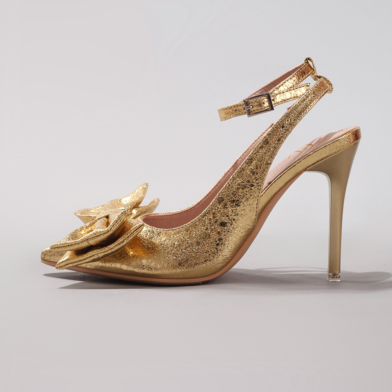 Elegant Bowknot Pointed Toe Pu - Summer Clothing Stores review and price
